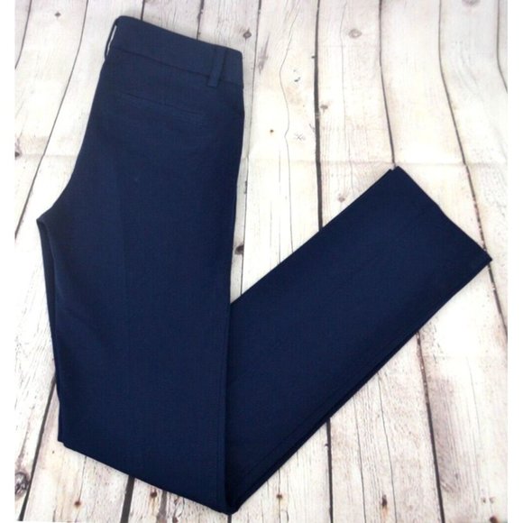 LILLY‎ PULITZER Women's Leigh Trouser Pants SIZE 2 Navy Blue - Picture 1 of 10